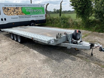 UNUSED PRG 18ft x 6.6ft 3500KGS TRI AXLE TILT BED TRANSPORTER