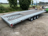 UNUSED PRG 18ft x 6.6ft 3500KGS TRI AXLE TILT BED TRANSPORTER - 3