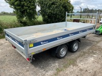 UNUSED DEBON 12ft x 6.1ft 3500KGS TWIN AXLE 3 WAY DROPSIDE TIPPING TRAILER - 3