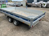 UNUSED DEBON 12ft x 6.1ft 3500KGS TWIN AXLE 3 WAY DROPSIDE TIPPING TRAILER - 5