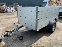 UNUSED HUMBAUR 8.5ft x 4.6ft x 3ft 1300KGS SINGLE AXLE TRAILER - 8
