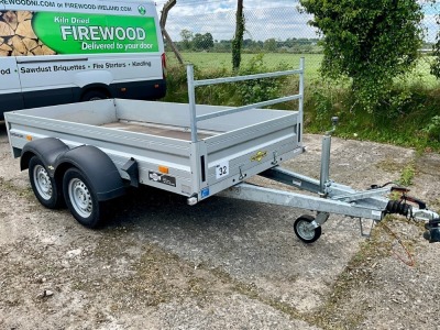 UNUSED HUMBAUR 10.2ft x 5.1ft 2000KGS TWIN AXLE TRAILER