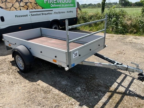 UNUSED HUMBAUR 8.5ft x 4.6ft 750KGS SINGLE AXLE TRAILER