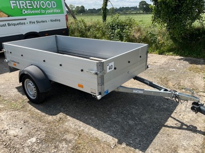 UNUSED HUMBAUR 8.5ft x 4.6ft 750KGS SINGLE AXLE TRAILER