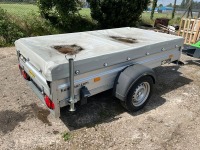 UNUSED HUMBAUR 8.5ft x 4.6ft 130KGS SINGLE AXLE TRAILER - 3