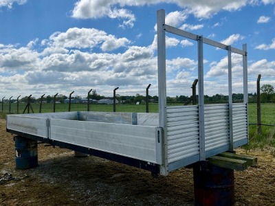 APPROX 20ft x 8ft ALUMINIUM DROPSIDE BODY TO SUIT LORRY