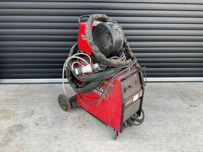 LINCOLN 505S POWERTEC 3 PHASE MIG WELDER & POWER FEED
