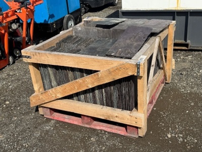 WOODEN CRATE TO INC. APPROX 440No. 20x10 BANGOR BLUE SLATES  