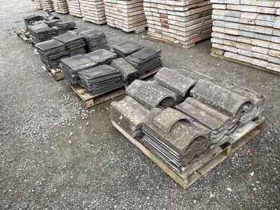 5No. PALLETS OF ASSORTED ROOF & RIDGE TILES