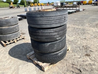 4No. 10 STUD RIMS & PART WORN TYRES