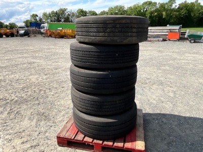 5No. 10 STUD RIMS & PART WORN TYRES