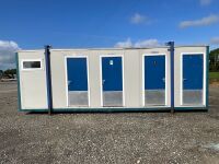 APPROX. 24ft x 12ft STEEL CLAD COMBI TOILET SHOWER BLOCK - 2