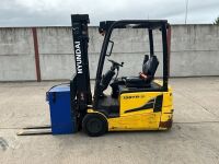 HYUNDAI 15BTR-9 1.5 TON 3 WHEELED BATTERY FORKLIFT - 2