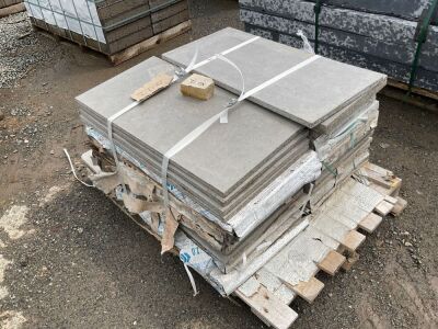 PALLET TO INC. APPROX 23Sqm ABSOLUTE LIGHT GREY PORCELAIN PAVING 