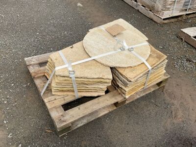 PALLET TO INC. APPROX 2.5m TINTED MINT SANDSTONE CIRCLE SET 