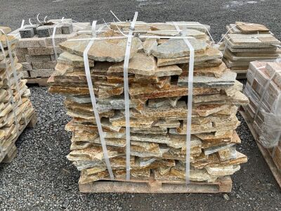 PALLET TO INC. APPROX 20Sqm DONEGAL QUARTZITE CRAZY PAVING 