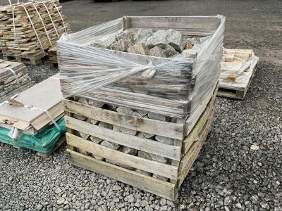 CRATE TO INC. APPROX 7.5Sqm RECLAIMED GRANITE SETTS 