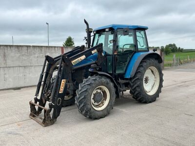 NEW HOLLAND TS110 4WD TRACTOR & FRONT LOADER