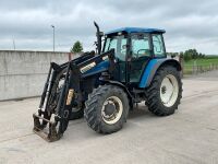 NEW HOLLAND TS110 4WD TRACTOR & FRONT LOADER