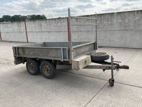 APPROX. 8.5ft x 5.3ft INDESPENSION TWIN AXLE DROPSIDE TRAILER