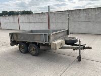 APPROX. 8.5ft x 5.3ft INDESPENSION TWIN AXLE DROPSIDE TRAILER