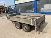 APPROX. 8.5ft x 5.3ft INDESPENSION TWIN AXLE DROPSIDE TRAILER - 8