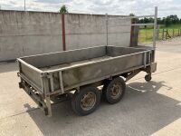 APPROX. 8.5ft x 5.3ft INDESPENSION TWIN AXLE DROPSIDE TRAILER - 10
