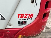 TAKEUCHI TB216 1.9 TON MINI DIGGER - 4