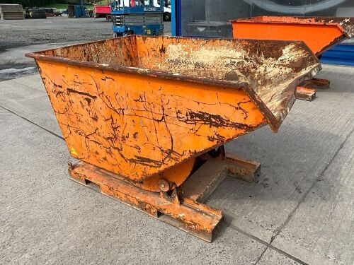 EICHINGER LARGE FORKLIFT TIPPING SKIP (ORANGE)