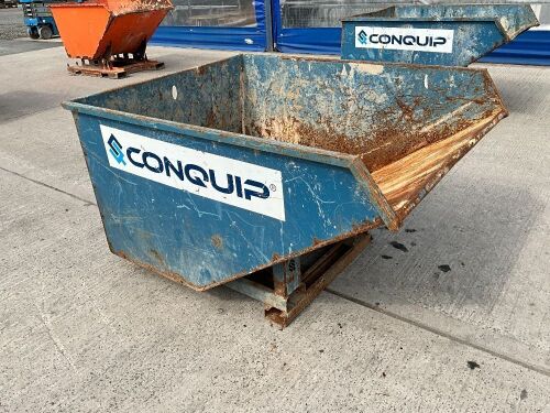 CONQUIP AUTOLOCK FORKLIFT TIPPING SKIP (BLUE)
