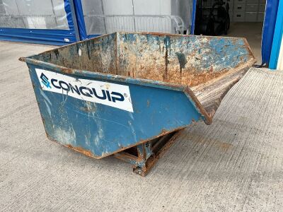 CONQUIP AUTOLOCK FORKLIFT TIPPING SKIP (BLUE)