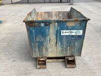 CONQUIP AUTOLOCK FORKLIFT TIPPING SKIP (BLUE) - 6