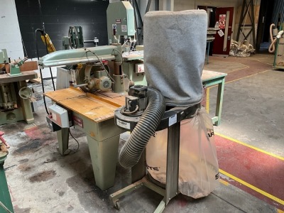 WADKIN BURSGREEN 3 PHASE REDIAL ARM SAW & DEWALT DUST EXTRACTOR