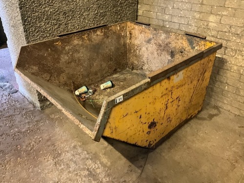 FORKLIFT TIPPING SKIP (YELLOW)