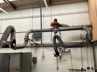 NEDERMAN TWIN HEAD FUME EXTRACTORS, 3 PHASE OIL FILLED WELDER & 2No. METAL CABINETS (Room 6C11)