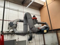 NEDERMAN TWIN HEAD FUME EXTRACTORS, 3 PHASE OIL FILLED WELDER & 2No. METAL CABINETS (Room 6C11) - 2