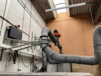 NEDERMAN TWIN HEAD FUME EXTRACTORS, 3 PHASE OIL FILLED WELDER & 2No. METAL CABINETS (Room 6C11) - 3