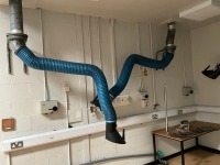 3No. FUME EXTRACTOR ARMS (Room 6C30) - 3