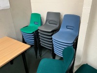 ROOM CONTENTS TO INC. 19No. DESKS, 44 CHAIRS, 24No STACKING CHAIRS, PROJECTOR & SCREEN (Room 6C63) - 3