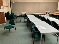 ROOM CONTENTS TO INC. 19No. DESKS, 44 CHAIRS, 24No STACKING CHAIRS, PROJECTOR & SCREEN (Room 6C63) - 5