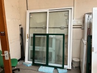 4No. ASSORTED WINDOWS & SLIDING PATIO DOOR (Room 6C64)