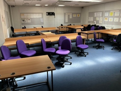 ROOM CONTENTS TO INC. 5No. WORKSTATIONS & 40No SWIVEL CHAIRS (Room 06C57)