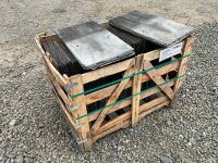 2No. WOODEN CRATES TO INC. APPROX. 340No. 24x12 BANGOR BLUE SLATES - 4