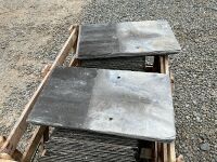 2No. WOODEN CRATES TO INC. APPROX. 340No. 24x12 BANGOR BLUE SLATES - 5