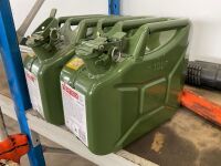 2No. UNUSED MANAX 10 LITRE JERRY CANS
