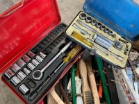 PALLET LOT TO INC. UNUSED H&R SPRINGS, AIR FILTERS, HAND TOOLS, BRUSHES, COVERS ETC.  - 7