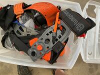 BOX LOT OF ASSORTED GARDEN EQUIPMENT HARNESSES - 4