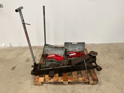 PALLET TO INC. 4No ASSORTED HYDRAULIC TROLLEY JACKS