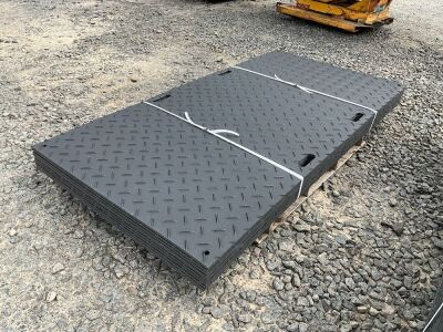 10No. UNUSED 10mm 8ft x 4ft GROUND PROTECTION MATS