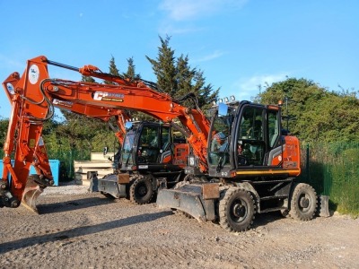 HITACHI ZX135W-7 16 TON RUBBER WHEELED EXCAVATOR